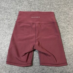 All Fenix Ribbed Biker Shorts 6.5" Womens S‎ Yoga Pilates Outdoor Running